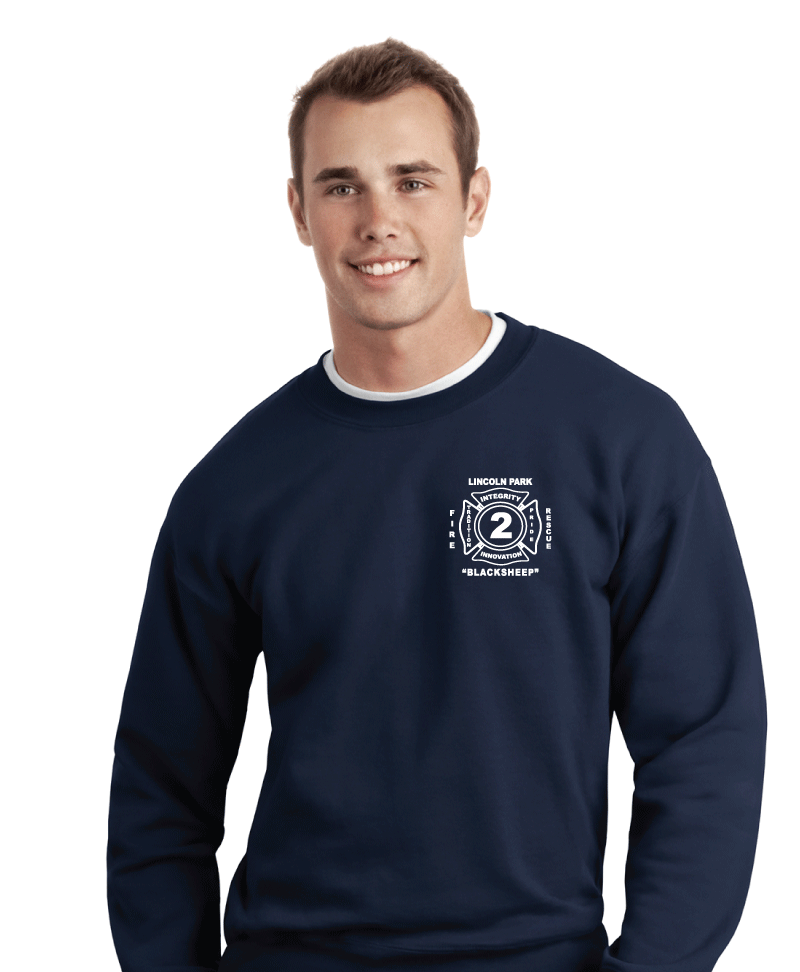 Lincoln Park Fire Company 2 Crew Neck Sweat Shirt