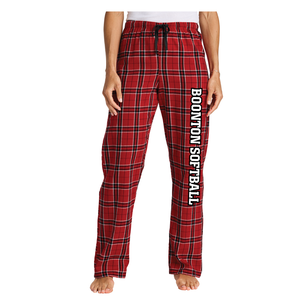 Boonton Softball Women's Flannel Plaid Pants (DT2800)
