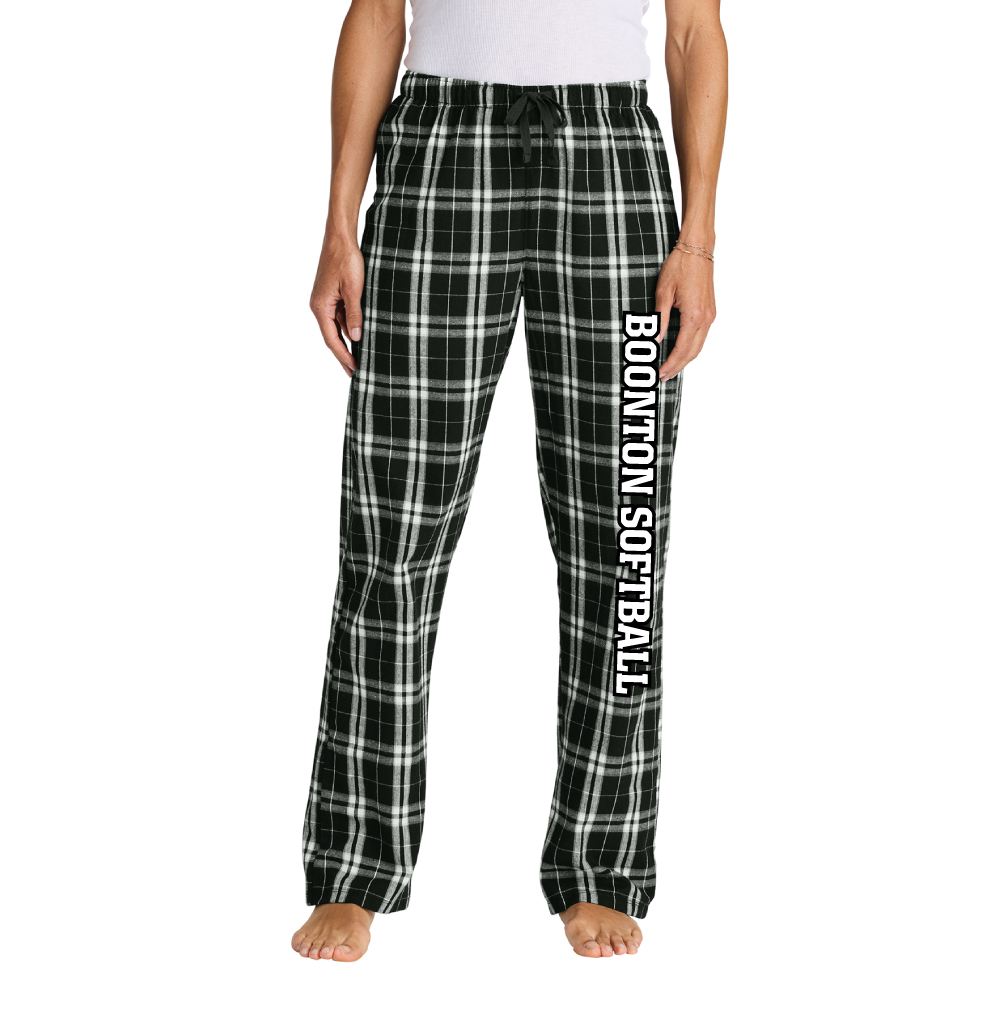 Boonton Softball Women's Flannel Plaid Pants (DT2800) - Image 2
